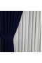 DARK NAVY BLUE, TIGHT-PLEATED 1X3 Drapery Curtain, Single Panel
