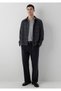 Wool Blend Checked Anthracite Shirt, Regular Fit / Standard Cut 0220366-A7307