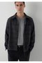 Wool Blend Checked Anthracite Shirt, Regular Fit / Standard Cut 0220366-A7307 - 2