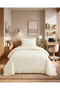 Marshmallow Ruffled Bedspread Set (Single / 180x240) PATTERN: CREAM - 4