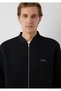 Black Sweatshirt with Zipper 0S20054-900 - 6