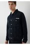 M0110273 Jeans Denim Jacket Men's Jacket Navy Blue - 2