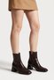 Women's Brown Blunt Toe Thick Heeled Side Zipper Orthopedic Insole Boots Milora - 3