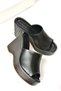 Women's Black Wedge Heel Slippers K250101509 - 7