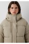 Water-Repellent Beige Puffer Coat with Hood 1110862-70360 - 6