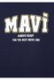 Printed Navy Blue T-Shirt Loose Fit / Relaxed Comfortable Cut 6610514-84371 - 4