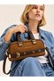 Women's Suede Fabric Luxury Design Clutch Bag with Adjustable Straps and Zipper DIMENSIONS: 29 X 13 X 8 CM - 2