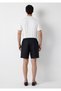 Black Linen Shorts 0410321-900 - 5