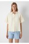 Soft-Premium Modal and TENCEL™ Blend Yellow Oversized Shirt / Loose Fit 1211488-70067 - 4