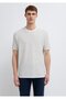 Striped Ecru T-Shirt Loose Fit / Comfortable Loose Cut 0613334-70057 - 3