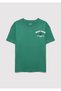 Printed Green Boy's T-Shirt M6610414-71697 - 3