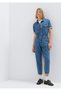 Doria Iconic Shaded Indigo Blue Jean Jumpsuit 101265-A1577 - 3