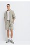 Elastic Waist Beige Shorts 0410315-70154