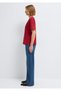 Red Basic T-Shirt Regular Fit / Normal Cut 1600965-70391 - 4