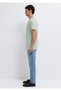 Logo Printed Green Interlock T-Shirt Slim Fit / Narrow Cut 0610360-71464 - 4