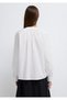 Detailed White Shirt Loose Fit / Relaxed Comfortable Cut 1211348-620 - 5
