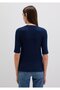 Navy Blue T-Shirt Fitted / Bodycon Fit 1613332-82318 - 6