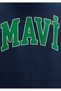 Logo Printed Hooded Navy Blue Sweatshirt 067149-29743 - 7