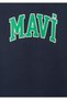 Logo Printed Navy Blue Hooded Sweatshirt 6610110-70490 - 6