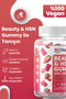 Hair and Skin Vitamin - Biotin, Hyaluronic Acid, Glutathione, Resveratrol Vegan Gummy (30-DAY) - 7