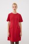 Mini Dress with Pocket Detail - Red - 6