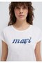 Logo Printed White T-Shirt Slim Fit / Slim Fit 166422-620 - 6
