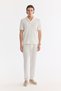 Men's Ecru Apaj Collar Easy-Iron Regular Fit T-Shirt A61Y1083 - 6