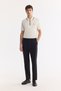 Men's Black Side Elastic Pleated Soft Touch Breathable Relaxed Fit Trousers A61Y3046