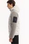 Men's Gray Hooded Windproof -5 Degree Resistant Plush Regular Fit Coat A52Y6077 - 8