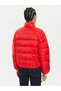 Women's Oversized Short Mock Neck Puffer Woven Coat - 3