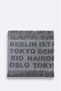 Men's Anthracite Jacquard City Written Towel B008200 - 3