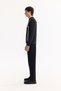 Men's Black Crew Neck Cotton Bi-Stretch Printed Regular Fit Sweatshirt A52Y1284 - 5