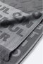 Men's Anthracite Jacquard City Written Towel B008200 - 4