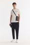 Men's Ecru Crew Neck Printed Soft Touch Regular Fit T-Shirt A61Y1060 - 7