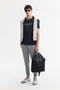 Men's Anthracite Crew Neck Printed Soft Touch Regular Fit T-Shirt A51Y1138 - 7