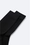 Men's Black Cotton Socks A42Y8522 - 3