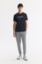 Men's Anthracite Crew Neck Printed Soft Touch Regular Fit T-Shirt A51Y1138 - 5