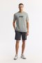 Men's Gray Crew Neck Printed Rayon Soft Touch Regular Fit T-Shirt A51Y1031 - 5