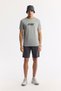 Men's Gray Crew Neck Printed Rayon Soft Touch Regular Fit T-Shirt A51Y1031 - 7