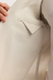 Men's Beige Mono Collar Lightweight Soft Touch Blazer Comfort Slim Fit Jacket A51Y4017 - 5