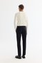 Men's Black Wrinkle-Free Quick-Drying Elastic Waist Flexible Technical Fabric Slim Fit Pants A42Y3065 - 3