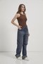 Sleeveless Snap-Fastened Stretch Bodysuit - 4