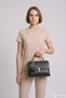 Women's Black Long Strap Hand and Shoulder Bag - 2