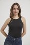 Sleeveless Snap-Fastened Stretch Bodysuit - 2