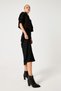 Women's Black Zippered Pointed Toe Genuine Leather Boots - 4