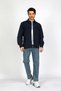 Newkar Men's 100% Cotton Woven Jacket, Navy Blue
