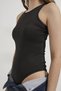 Sleeveless Snap-Fastened Stretch Bodysuit - 5
