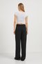 Women's Short Sleeve Summer Tight Basic White Crop T-Shirt - 5