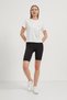 Women's Lemon Patterned Crew Neck White Loose T-Shirt - 3