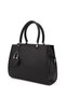 Women's Black Long Strap Hand and Shoulder Bag - 4